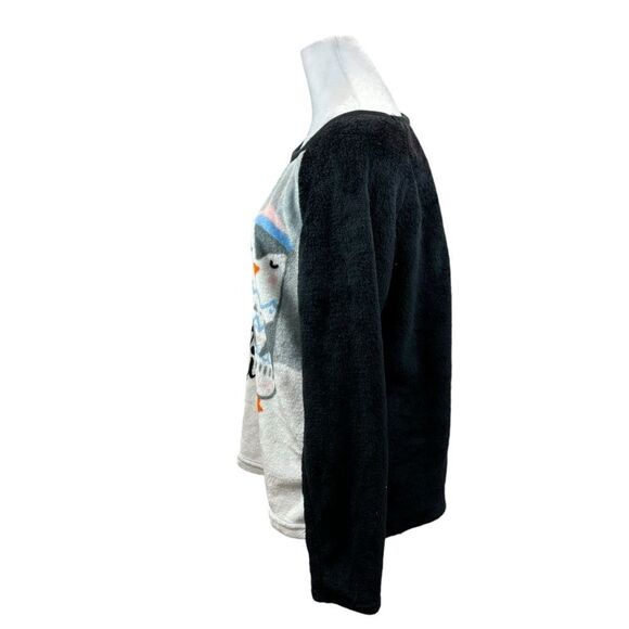 Girls Secret Treasures Fleece Long Sleeve Penguin Pajama Top Size XL 16/18 - Picture 3 of 6